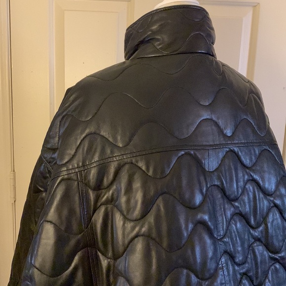 Lamarque Beruka Quilted Leather Jacket Coat Free People - Picture 11 of 17